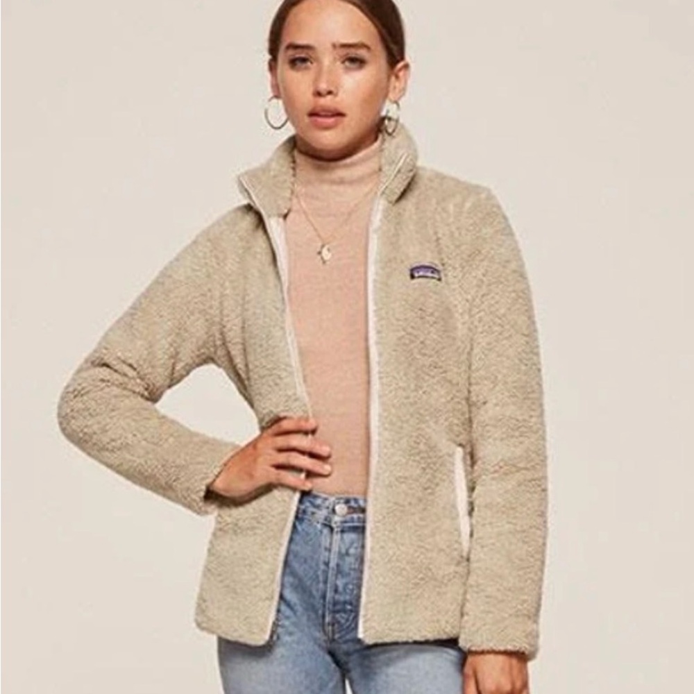 Patagonia Cream Teddy Fleece Zip Jacket